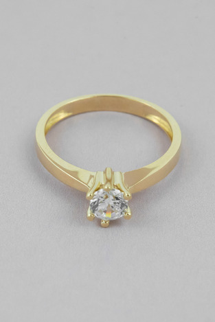 Solitaire Ring with Zircon