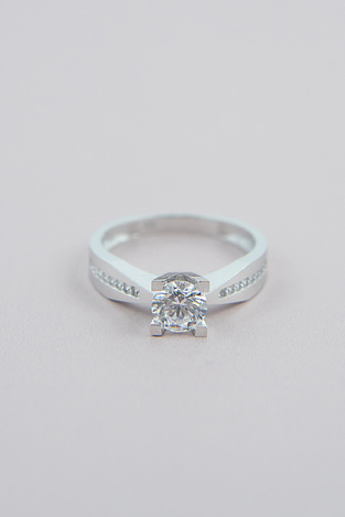 Solitaire Ring with Zircon